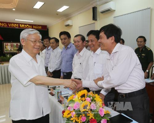 Tổng Bí thư: Khánh Hòa phát triển nhanh nhưng chưa thể bằng lòng ảnh 1